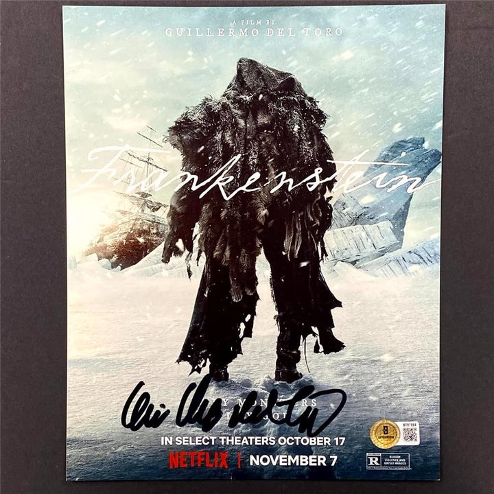Guillermo Del Toro signed Frankenstein 8x10 photo autograph (C) ~ Beckett BAS