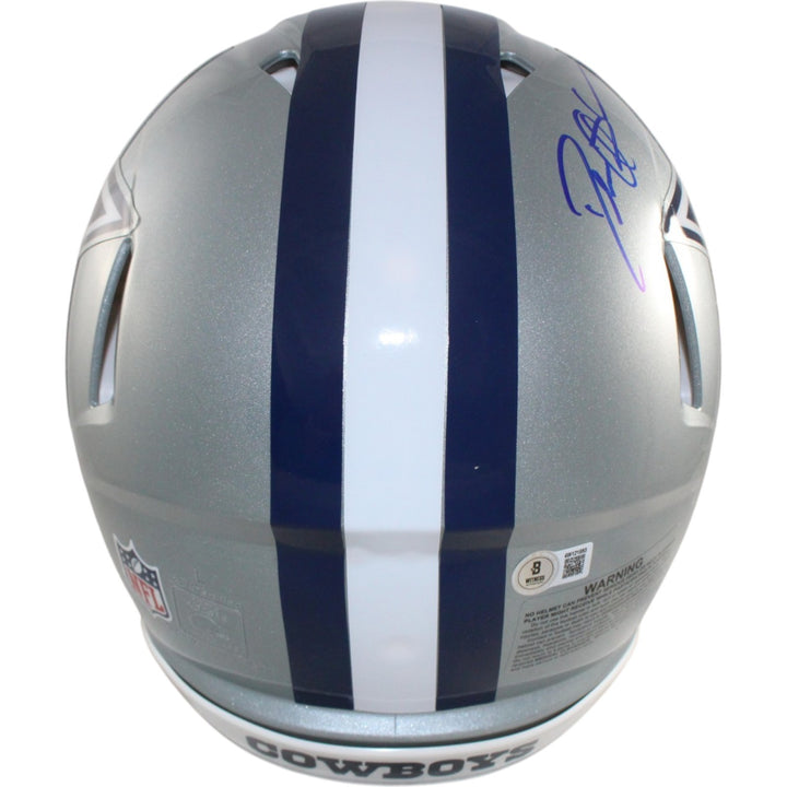 Deion Sanders Autographed Dallas Cowboys Authentic Helmet Beckett Witness 55251