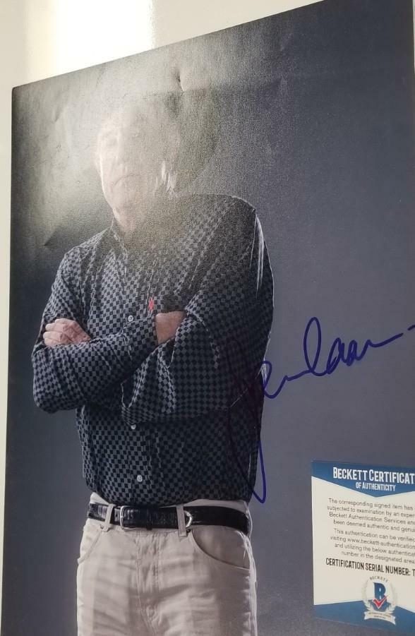 actor James Caan autograph signed 11x14 Photo (bent) ~ Beckett BAS COA