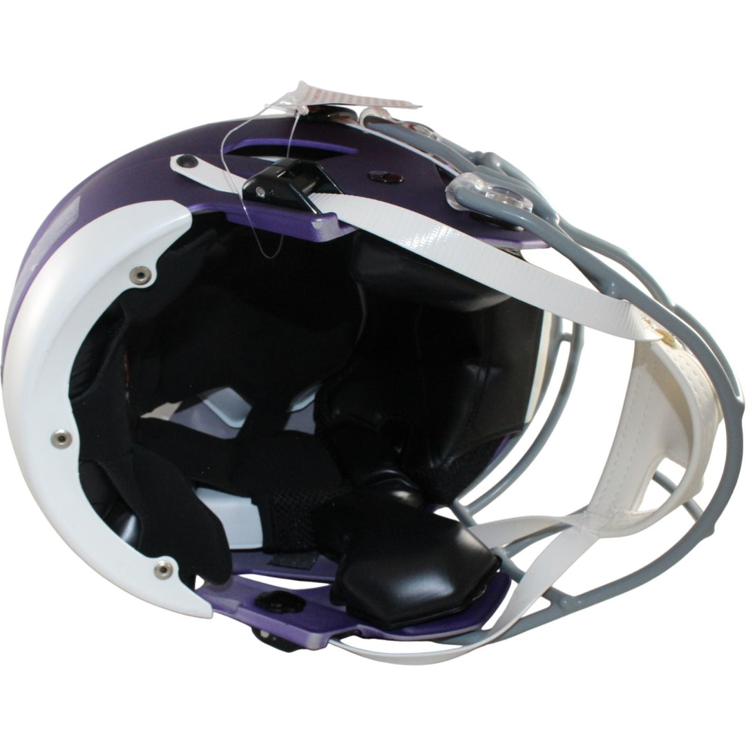 Justin Jefferson Signed Minnesota Vikings SpeedFlex Tribute Helmet BAS W 56147