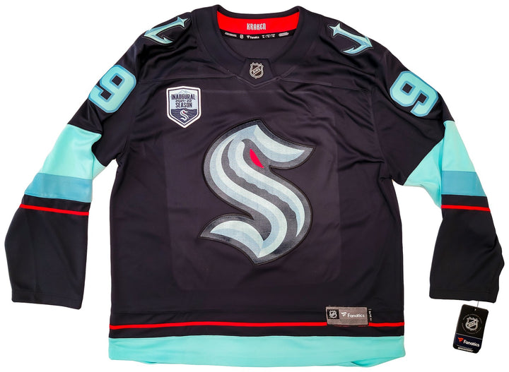 Kraken Ryan Donato Auto Blue Fanatics Jersey XL Inaugural Season Patch Fanatics