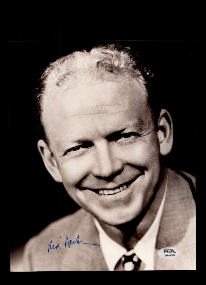 Red Barber PSA DNA Signed 8x10 Photo Autograph Dodgers