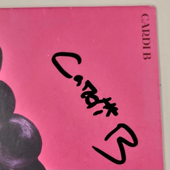 Cardi B & Megan Thee Stallion signed WAP Vinyl Album Cover autograph Beckett BAS