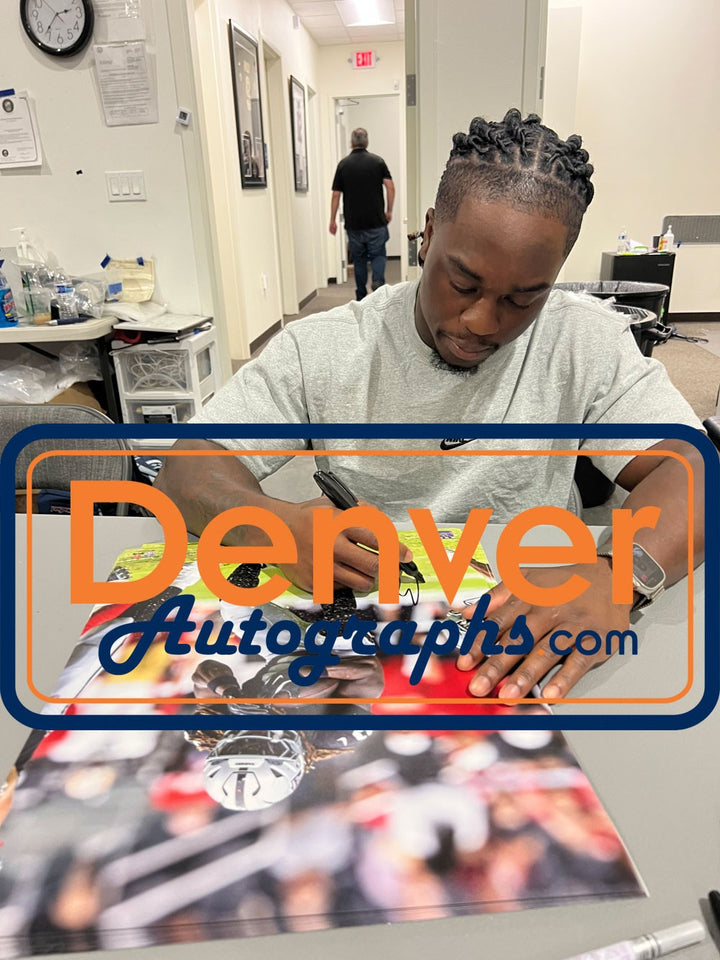 Ashton Jeanty Autographed Las Vegas Raiders 16x20 Photo Beckett Witness 53213