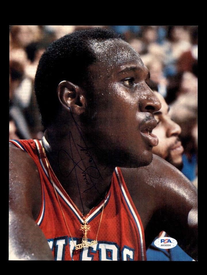 Darryl Dawkins PSA DNA Coa Signed 8x10 Photo Autograph