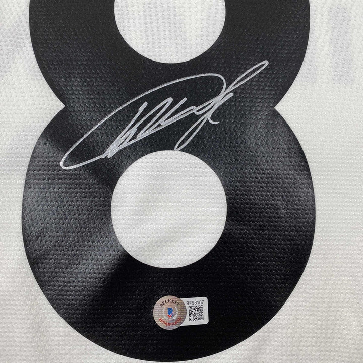 Autoed/Signed Ricardo Kaka Real Madrid White Futbol Jersey Beckett BAS COA