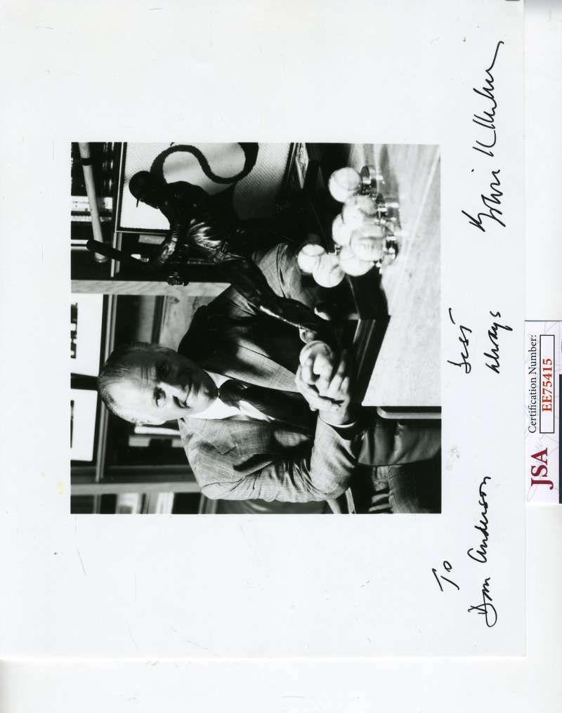 Bowie Kuhn Jsa Coa Autograph 8x10 Photo  Hand Signed Authentic