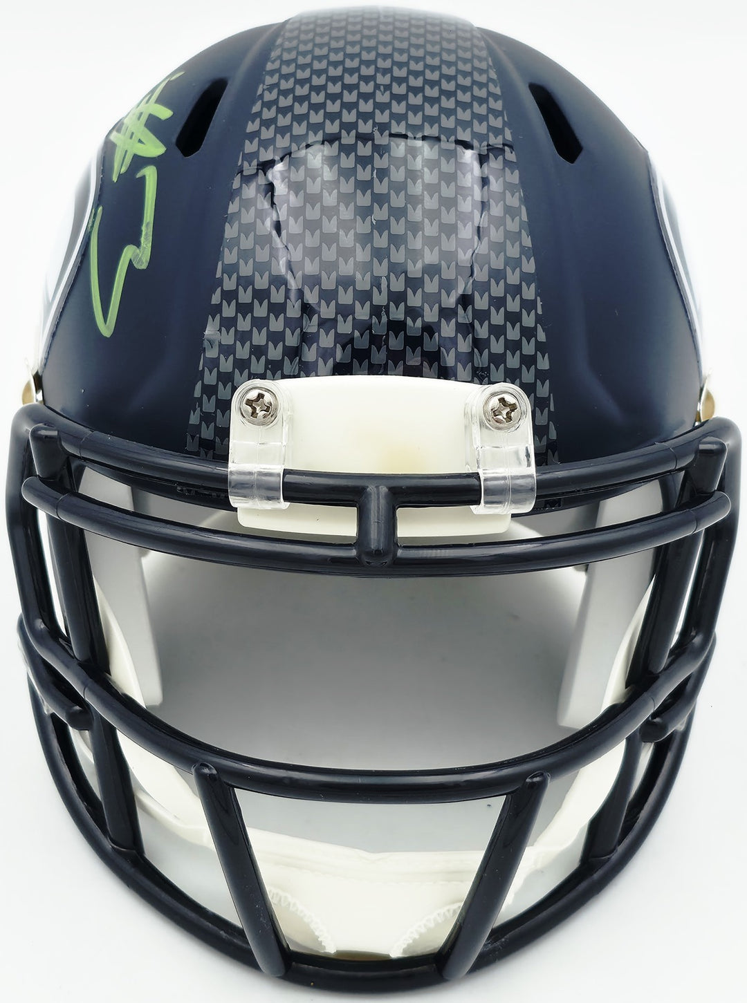 Nick Emmanwori Signed Seattle Seahawks Blue Speed Mini Helmet Beckett Witness