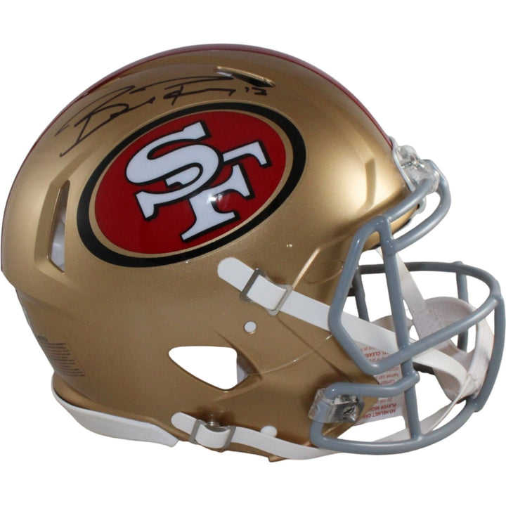 Brock Purdy Autographed San Francisco 49ers Authentic Helmet Beckett WIT 56909