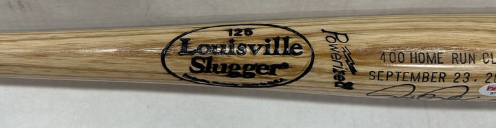 Rafael Palmeiro Signed LS Game Model Bat Auto Rangers LE 400 HR Club Auto PSA