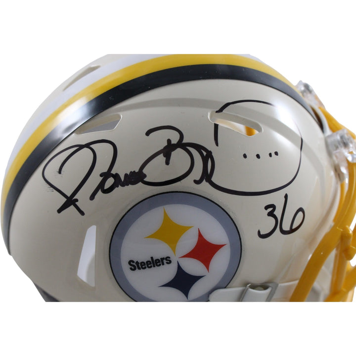 Jerome Bettis Signed Pittsburgh Steelers Retro Mini Helmet Beckett WIT 57539