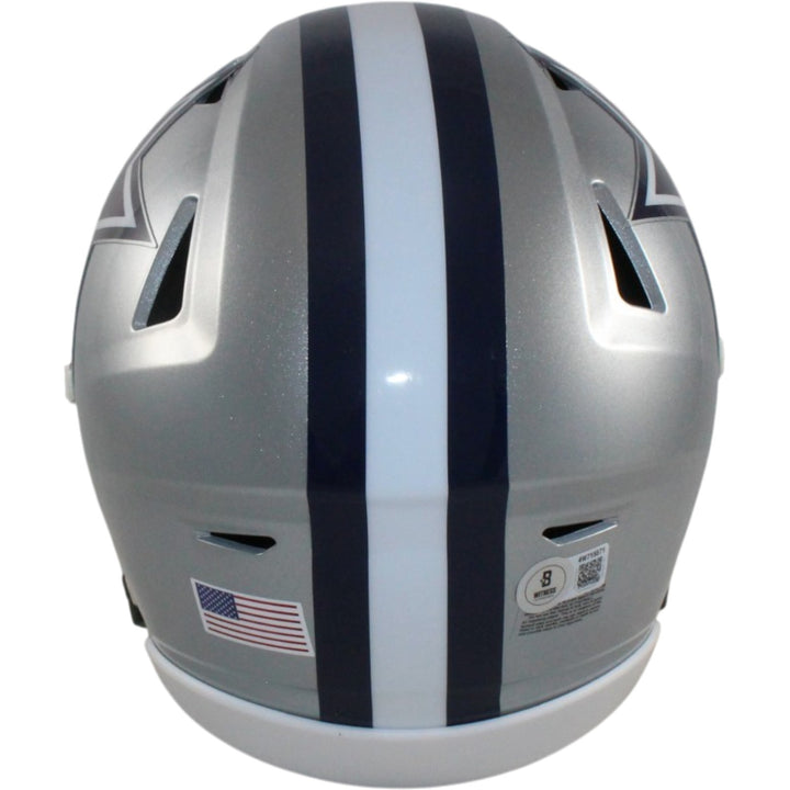 Dak Prescott Autographed Dallas Cowboys Mid-Size Midi Helmet Beckett 56286