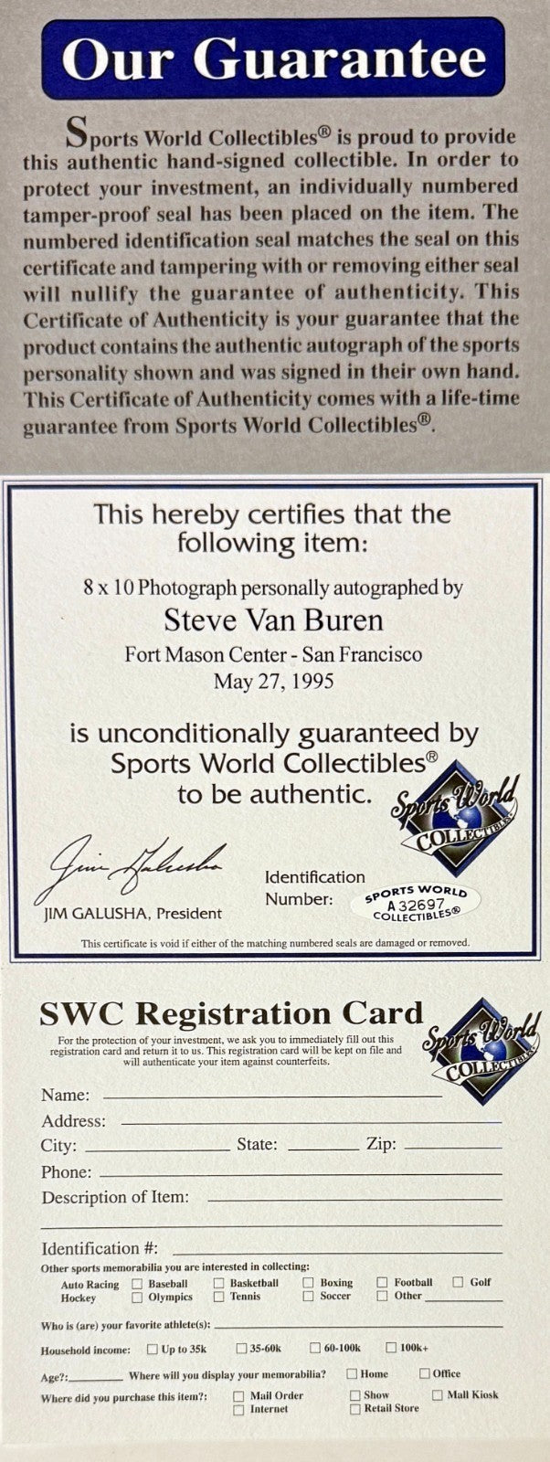 Steve Van Buren signed Philadelphia Eagles NFL 8x10 Photo minor dings Framed-COA
