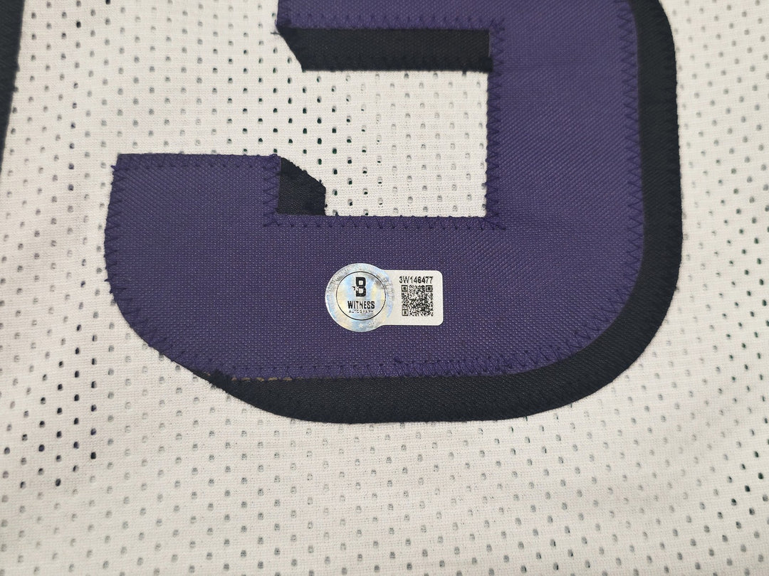 Phoenix Suns Steve Nash Autographed Signed White Stat Jersey Beckett Wit