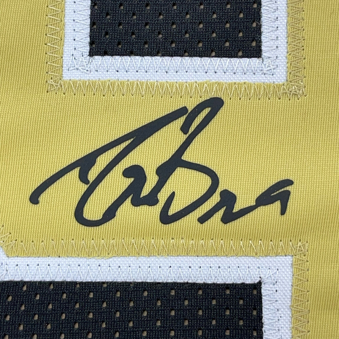 Framed Facsimile Autographed Drew Brees 33x42 Black Reprint Laser Auto Jersey