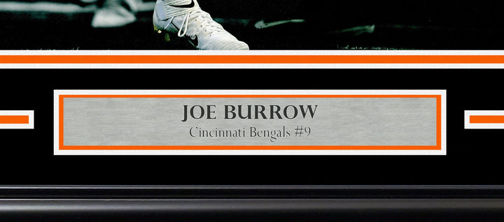 Joe Burrow Signed Framed 16x20 Photo Cincinnati Bengals Spotlight Fanatics Holo