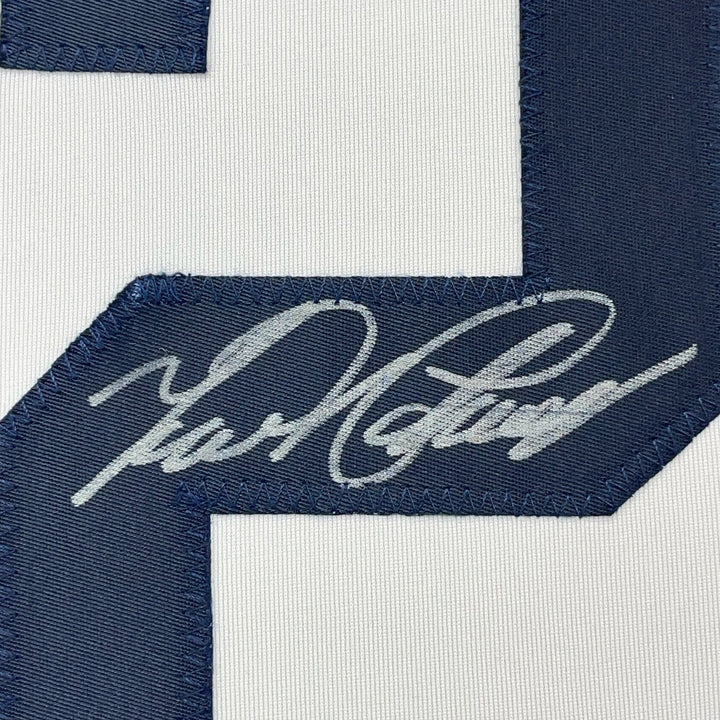 Framed Autographed/Signed Miguel Cabrera 33x42 Detroit White Jersey JSA COA