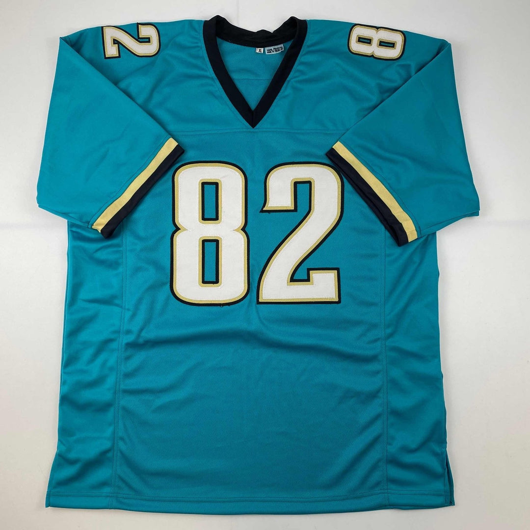 Autographed/Signed Jimmy Smith Jacksonville Teal Jersey PSA/DNA COA