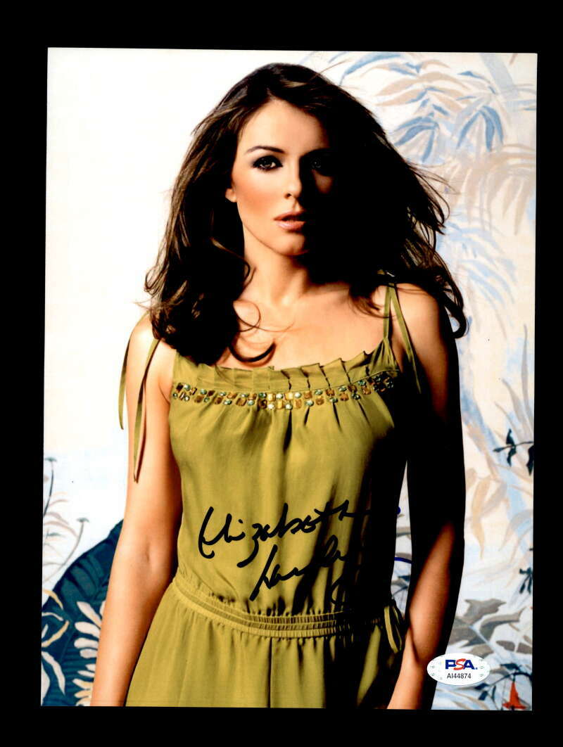 Elizabeth Hurley PSA DNA Coa Signed 8x10 Photo Certified Autograph
