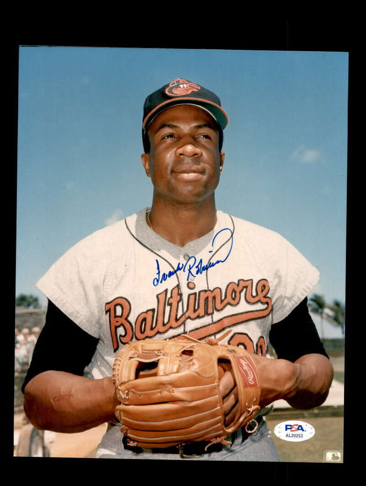 Frank Robinson PSA DNA Coa Signed  8x10 Photo Autograph Orioles