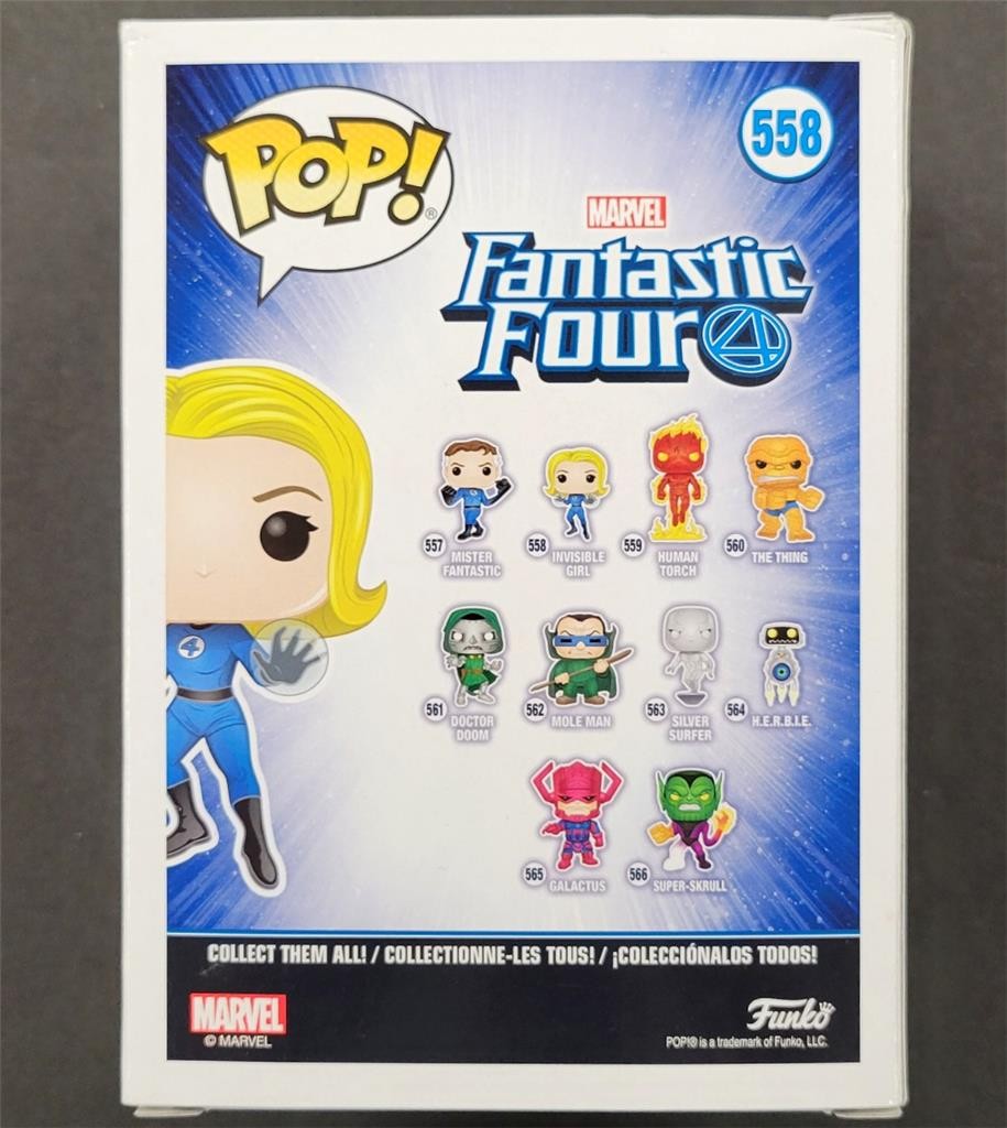 Jessica Alba signed Invisible Girl Funko Pop! 558 Fantastic Four autograph C JSA