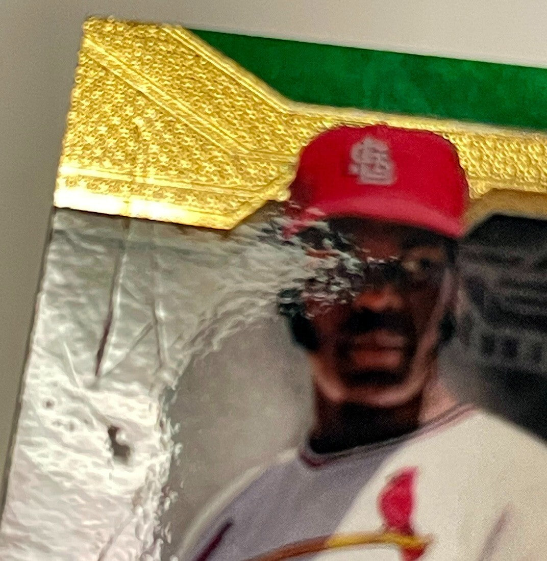 Bob Gibson signed 2018 Topps Five Star Golden Graphs Green On Card Auto #FGG-BG