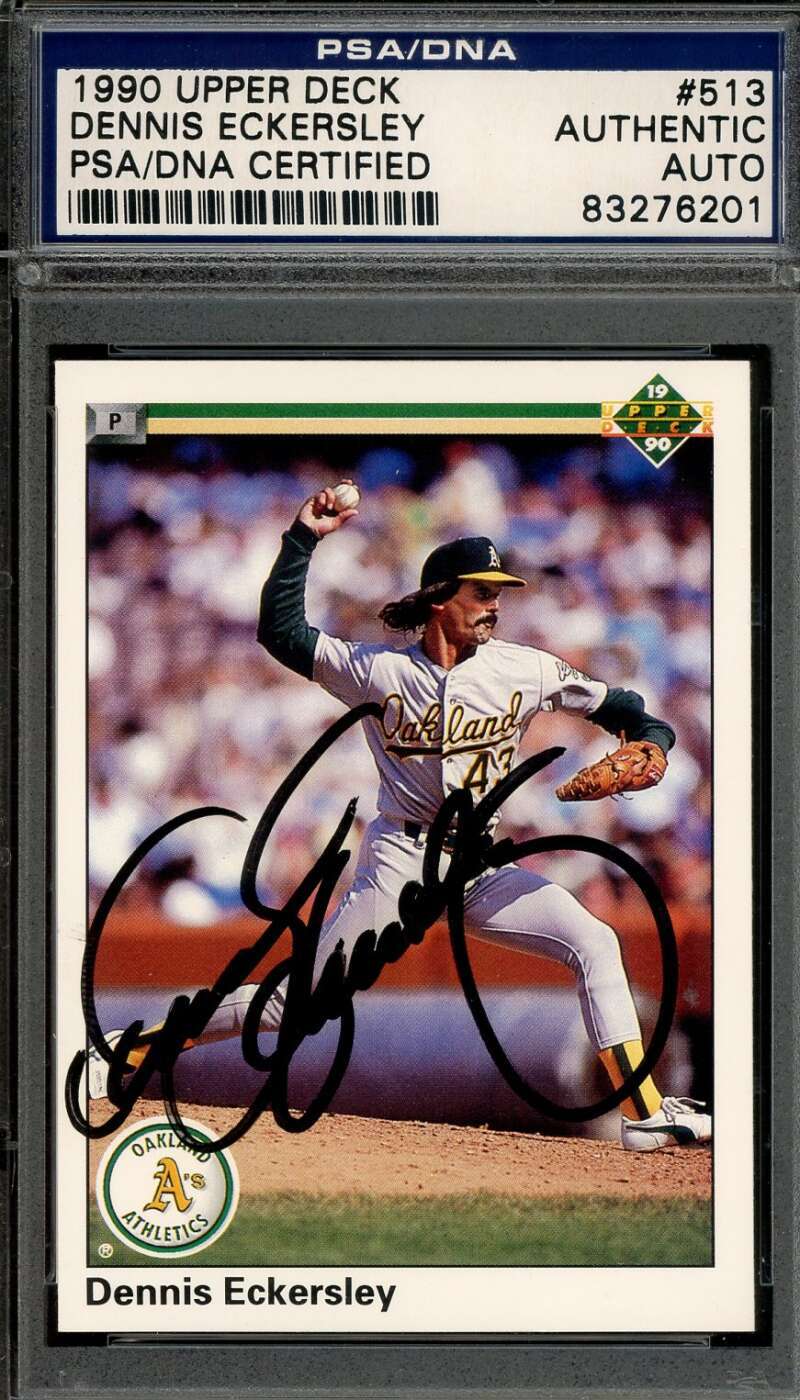 Dennis Eckersley PSA DNA Signed 1990 Upper Deck Autograph