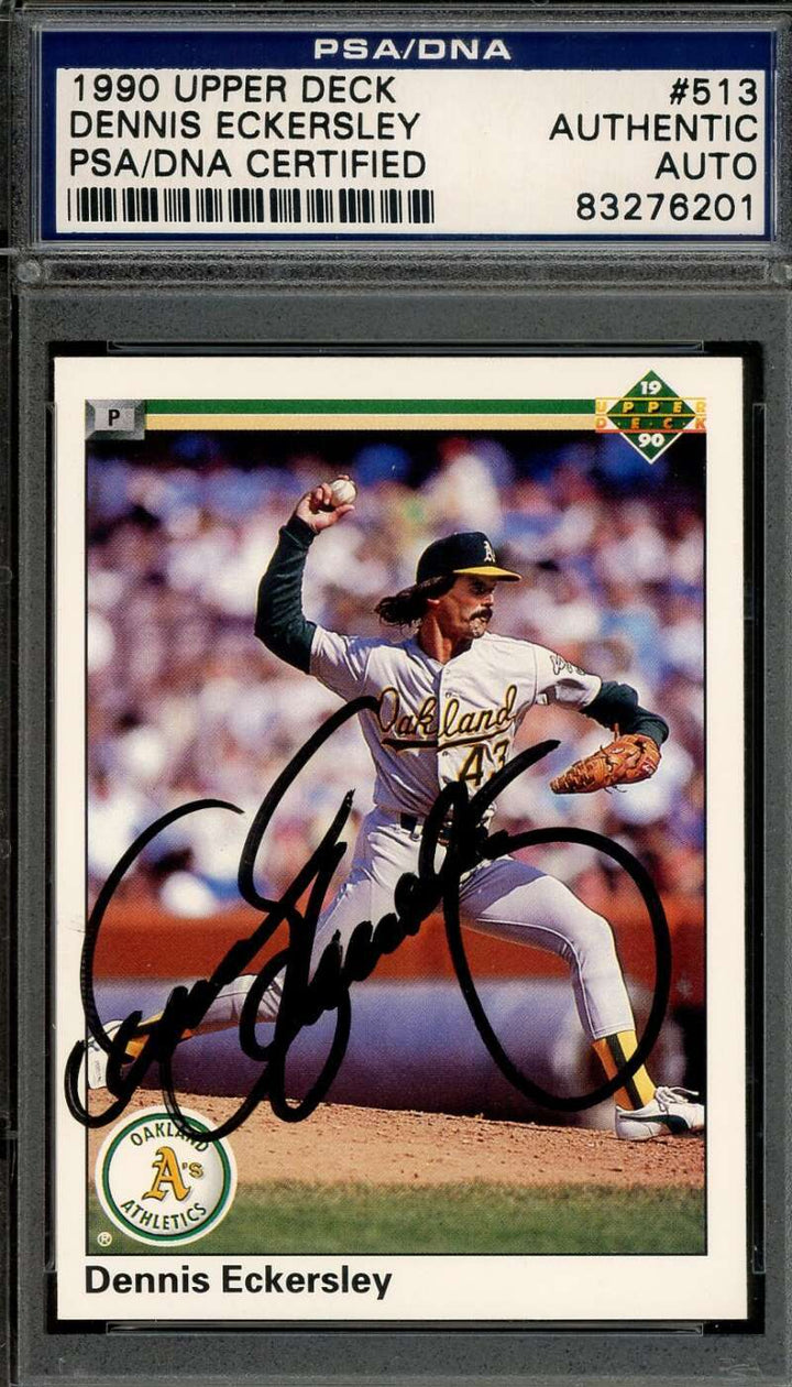 Dennis Eckersley PSA DNA Signed 1990 Upper Deck Autograph