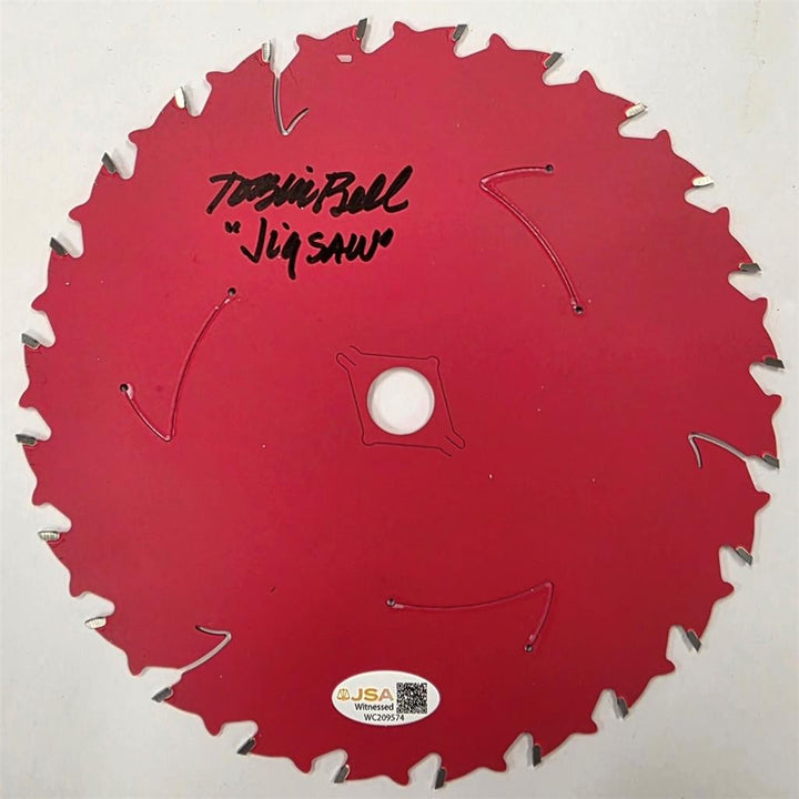 Tobin Bell signed "Jigsaw" 7 1/4 Inch Saw Blade autograph JSA