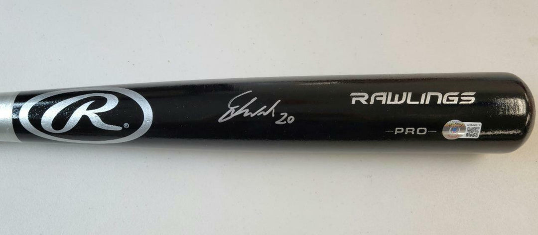 Jared Walsh signed Black Rawlings Pro Model Bat Angels ~ BAS Beckett Witness