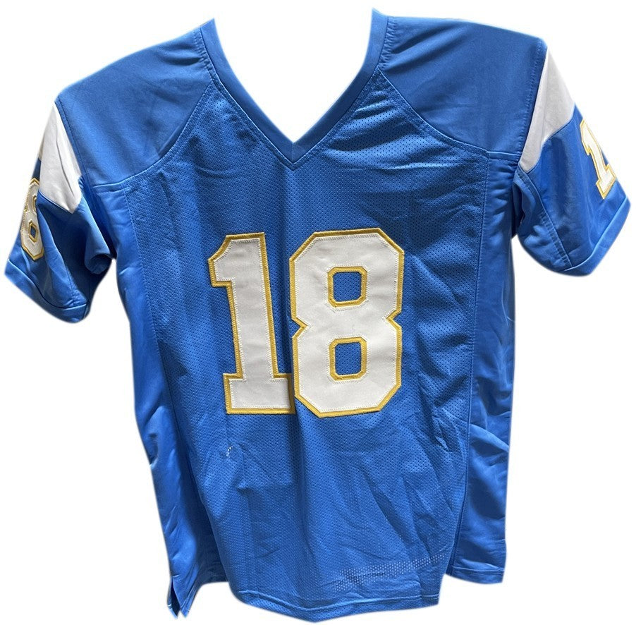 Charlie Joiner Autographed/Signed Pro Style Jersey Blue Beckett 40413