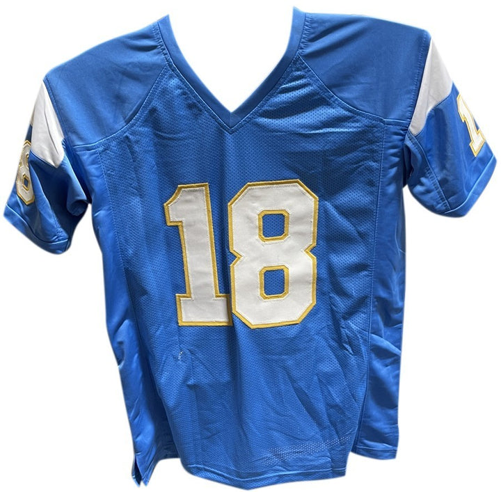 Charlie Joiner Autographed/Signed Pro Style Jersey Blue Beckett 40413