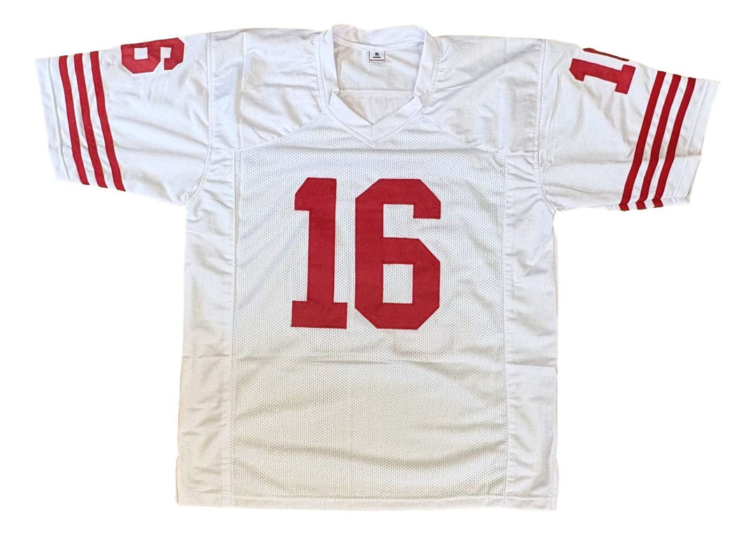 Joe Montana San Francisco Signed White Football Jersey BAS