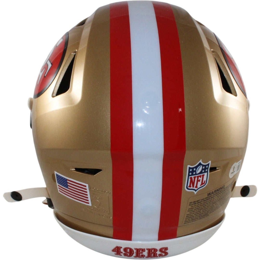 Fred Warner Autographed San Francisco 49ers SpeedFlex TB Helmet Beckett 56482