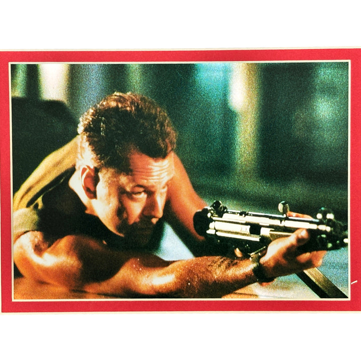 Bruce Willis Autographed Die Hard Encapsulated Signed Cut Framed PSA/DNA Photo