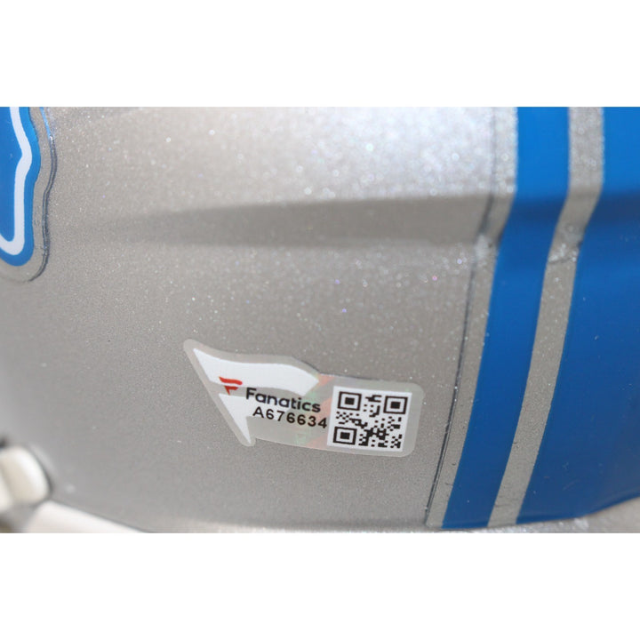 D'Andre Swift Autographed/Signed Detroit Lions Mini Helmet Fanatics 53599