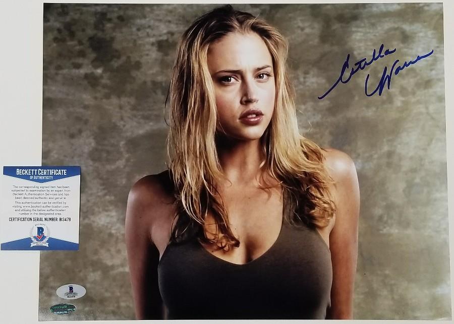 ESTELLA WARREN Signed 11x14 Photo #9 Victoria's Secret Model ~ Beckett BAS COA
