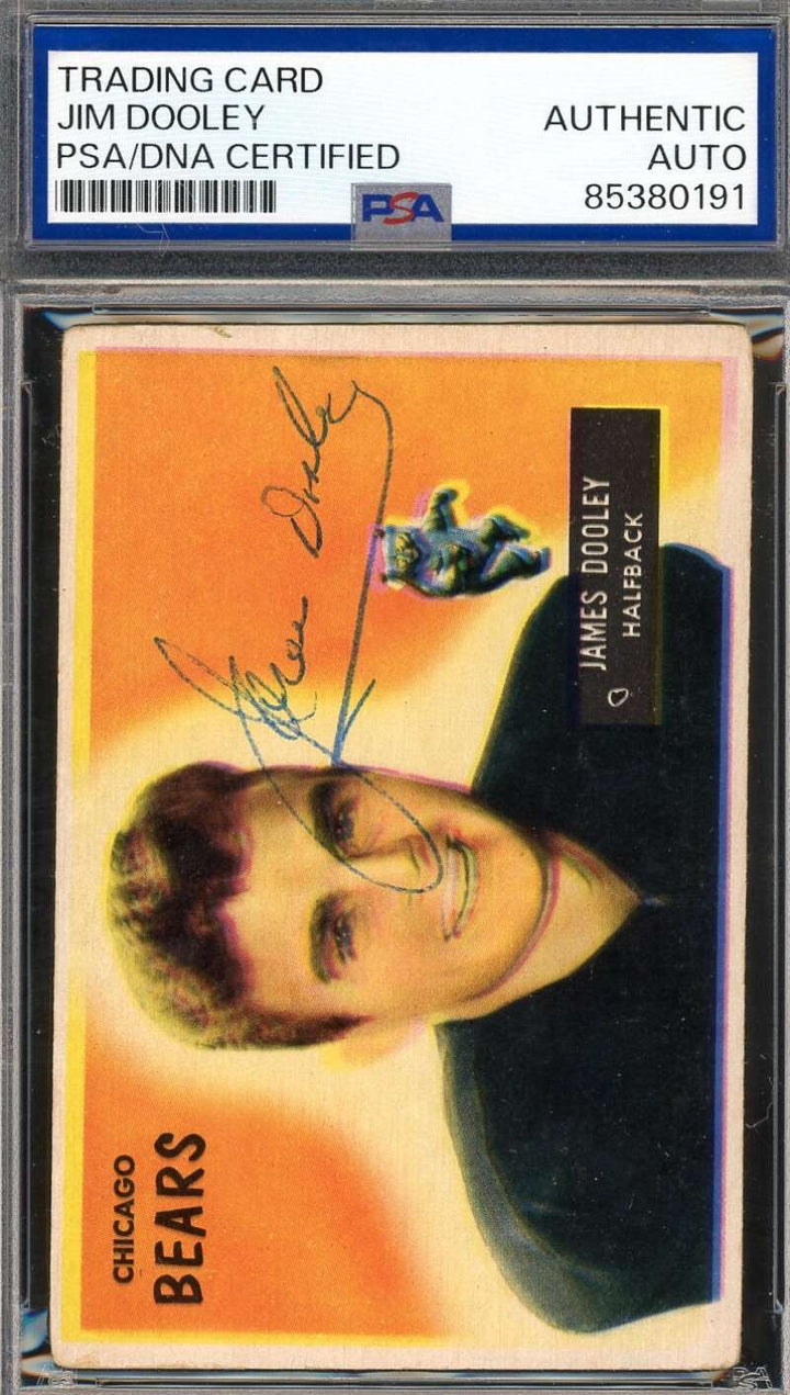 Jim Dooley PSA DNA Vintage Signed 1955 Bowman Autograph
