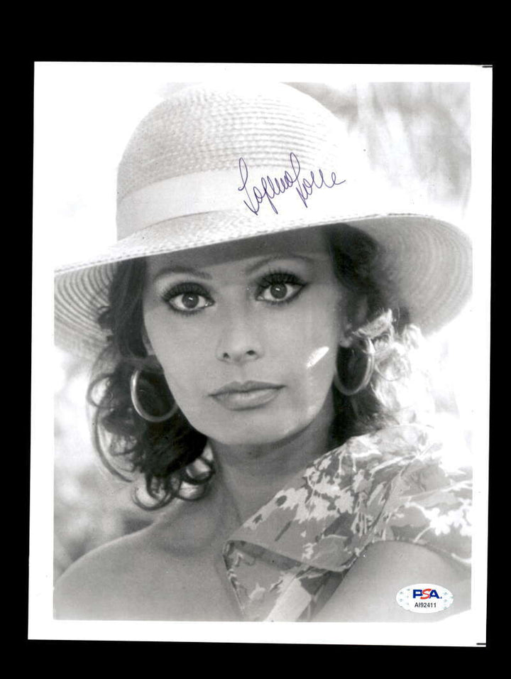 Sophia Loren PSA DNA Coa Signed 8x10 Photo Autograph 6
