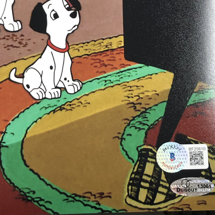 Rod Taylor voice of “Pongo” signed 101 Dalmatians 11x14 photo BAS Beckett holo