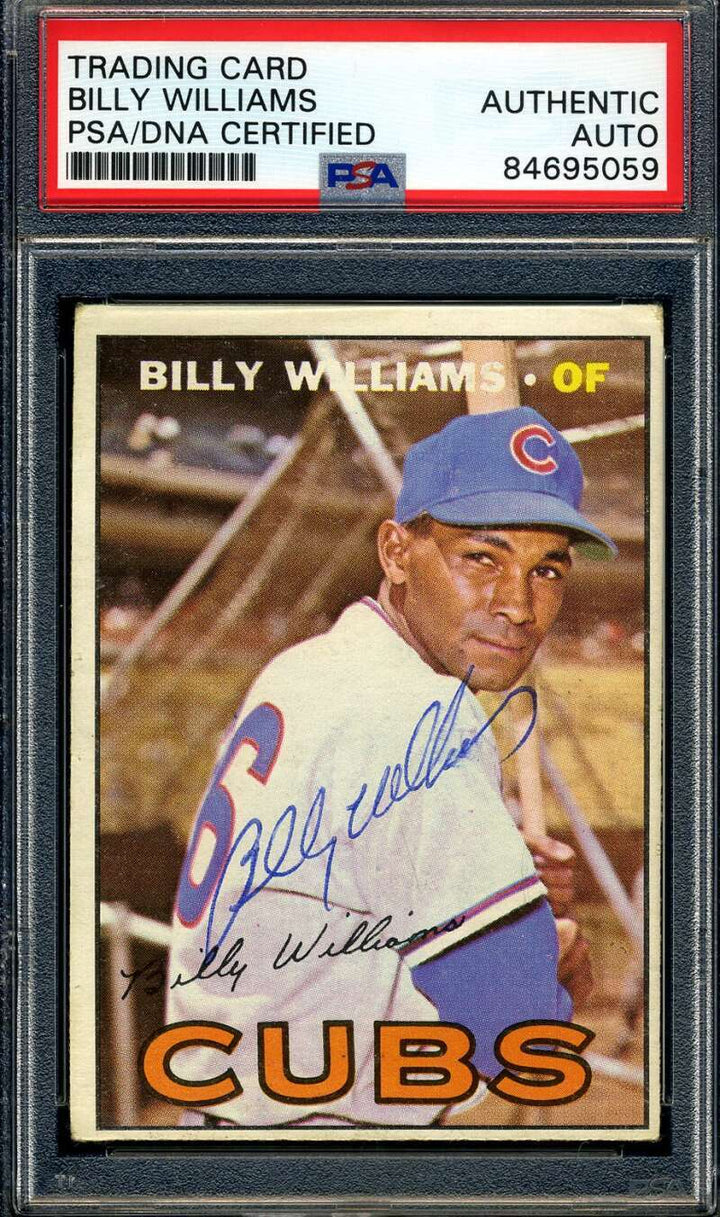Billy Williams PSA DNA Signed 1967 Topps Autograph