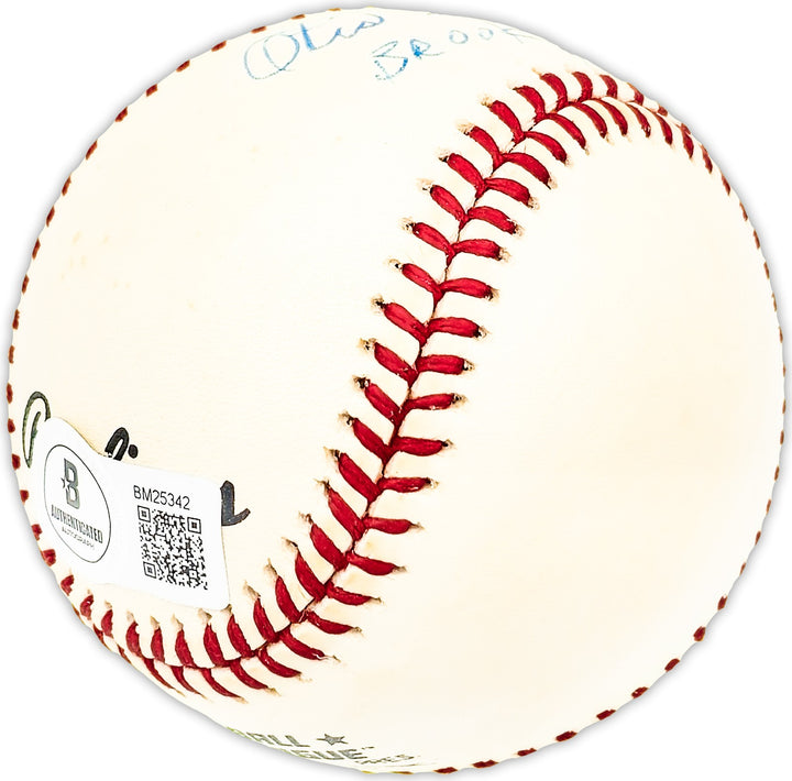 Otis Scat Davis Signed Official NL Baseball Brooklyn Dodgers "1946" Beckett QR