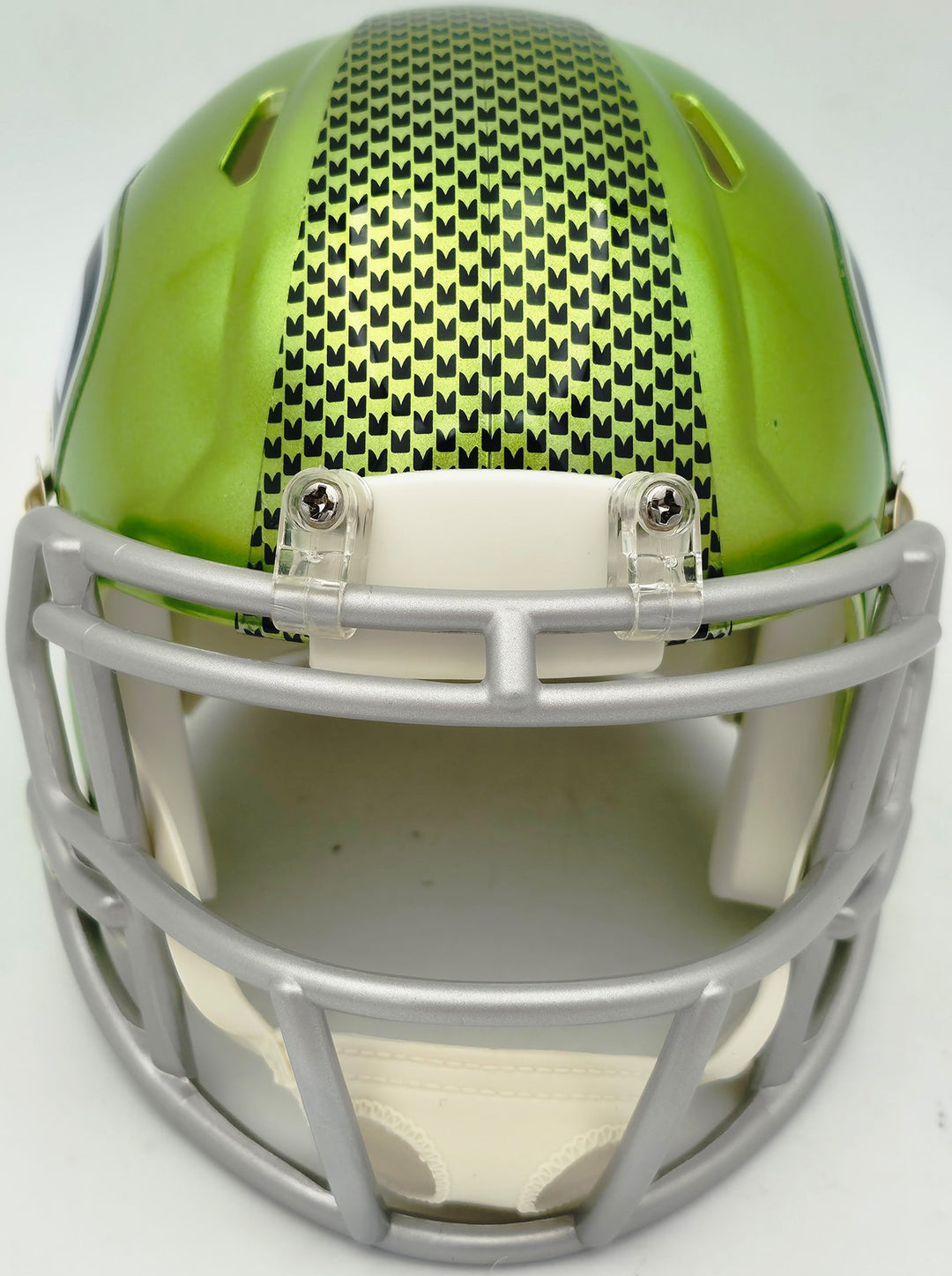 Ty Okada Signed Seahawks Flash Green Mini Helmet MCS Holo Marks