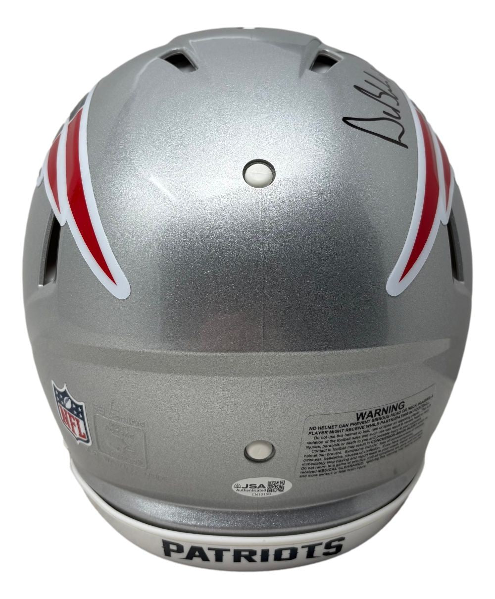 Drew Bledsoe Signed New England Patriots Full Size Authentic Speed Helmet JSA QR