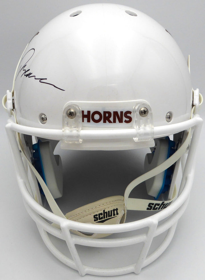 Quinn Ewers Auto White Full Size Replica Helmet Texas Longhorns Beckett #WT22502