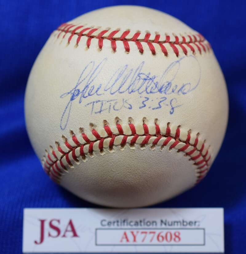 John Wetteland JSA COA Autograph American League Signed Baseball