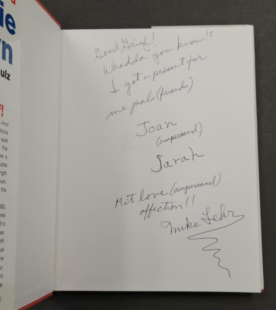 Peter Robbins signed A Boy Named Charlie Brown Book Voice of CB ~ Peanuts Holo