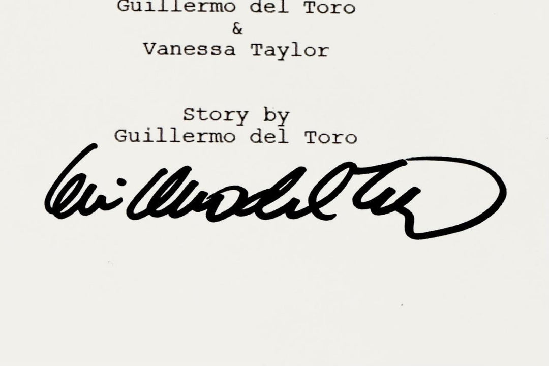 Guillermo del Toro signed The Shape of Water script autograph (B) ~ Beckett BAS