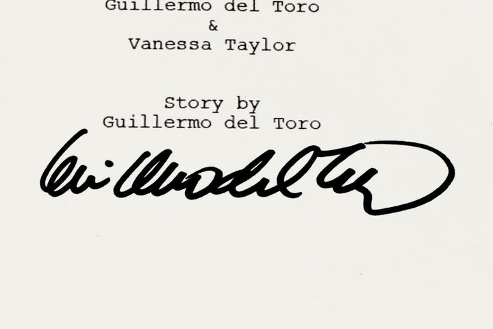 Guillermo del Toro signed The Shape of Water script autograph (B) ~ Beckett BAS