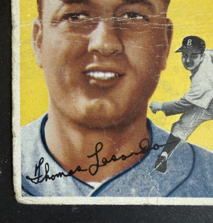 1954 Topps Tommy Lasorda Tom Lasorda #132 Rookie RC HOF Dodgers Centered